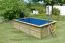 Garten Pool 3 rechteckig aus Holz, Farbe: Natur KDI, Ø 637 cm, inkl. Leitern