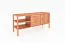 Kommode Wellsford 19 Kernbuche massiv geölt - Abmessungen: 64 x 142 x 46 cm (H x B x T)