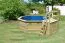 Pool Modell 1 X SET, Farbe: Natur KDI, Ø 432,5 cm, mit Leitern & Terrasse