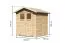 Kleines Gartenhaus ECO mit Satteldach & Doppelflügeltür, Farbe: Natur, Grundfläche: 3,3 m²