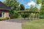 Einzelcarport Classic 2 Variante A SET mit Stahldachplatten, Farbe: Natur KDI, Grundfläche 14,1 m²