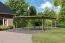Doppelcarport Eco 2 Variante A ohne Einfahrtsbogen, Farbe: Natur KDI, Grundfläche 28,4 m²