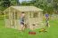 Kinderspielhaus K51 - Abmessungen: 2,25 x 2,16 Meter