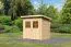 Gartenhaus / Gartenhütte mit Doppelflügeltür, Farbe: Natur, Grundfläche: 3,02 m²