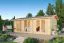 Ferienhaus F41 inkl. Fußboden | 16,76 m² | 70 mm Blockbohlen | Naturbelassen | mit 2 Doppelfenster Isolierverglast