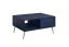 Dunkler Couchtisch Egaleo 03, Farbe: Dunkelblau, eine Kipptür, ein Fach, Kaffeetisch, Maße: 43 x 87 x 66 cm, ein offenes Fach, Griffe & Beine: Metall