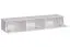 Stylische Wohnwand Balestrand 216, Farbe: Grau / Weiß - Abmessungen: 160 x 320 x 40 cm (H x B x T), mit LED-Beleuchtung