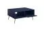 Dunkler Couchtisch Egaleo 03, Farbe: Dunkelblau, eine Kipptür, ein Fach, Kaffeetisch, Maße: 43 x 87 x 66 cm, ein offenes Fach, Griffe & Beine: Metall