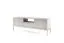 TV-Unterschrank mit modernen Design Worthing 57, Farbe: Grau / Gold - Abmessungen: 56 x 154 x 39 cm (H x B x T)
