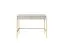 Moderner Schreibtisch Worthing 63, Farbe: Grau / Gold - Abmessungen: 78 x 104 x 50 cm (H x B x T)