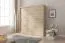 Kleiderschrank mit genügend Stauraum Bickleigh 19, Farbe: Eiche Sonoma - Abmessungen: 200 x 180 x 62 cm (H x B x T), mit fünf Fächern