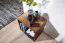 Kleines handgefertigtes Regal aus Sheesham Massivholz, Farbe: Sheesham - Abmessungen: 43 x 43 x 33 cm (H x B x T), auch als Beistelltisch geeignet