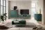 Moderner Couchtisch Worthing 09, Farbe: Grün / Gold - Abmessungen: 46 x 104 x 68 cm (H x B x T)