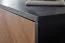 TV-Unterschrank / Lowboard, Farbe: Eiche / Schwarz- Abmessungen: 45 x 163 x 40 cm (H x B x T)