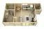 Ferienhaus F19 mit 5 Räumen | 75,5 m² | 70 mm Blockbohlen | Naturbelassen | inkl. Fußboden & Fenster 2 Hand Dreh-Kipp