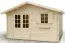 Gartenhaus PO14 - 34 mm Blockbohlenhaus, Grundfläche: 15,80 m², Satteldach