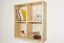 Bücherregal - 64 cm breit, Kiefer Holz-Massiv, Farbe: Natur