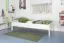 Einzelbett "Easy Premium Line" K1/1n, Buche Vollholz massiv weiß lackiert - Maße: 90 x 200 cm