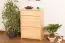 Schuhschrank Kiefer Holz massiv, Farbe: Natur 98x72x29 cm