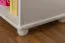 Bücherregal - 60 cm breit, Kiefer Holz-Massiv, Farbe: Weiß