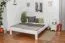 Bett Kiefer 180 x 200 cm Weiß