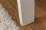 Etagenbett / Spielbett Lukas Buche massiv weiß lackiert mit schräger Leiter, inkl. Rollrost