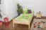 Kinderbett / Jugendbett Kiefer massiv Vollholz natur 97, inkl. Lattenrost - Abmessung 90 x 200 cm