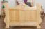 Kinderbett / Jugendbett Kiefer massiv Vollholz natur 91, inkl. Lattenrost - Abmessung 90 x 200 cm