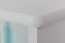 Regal Kiefer massiv Vollholz weiß lackiert Junco 47C - Abmessung 158 x 60 x 42 cm