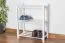 Schuhregal Kiefer Holz massiv, Farbe: Weiß 70x58x26 cm