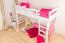 Kinderbett / Hochbett "Easy Premium Line" K22/n, Buche Vollholz massiv Weiß - Liegefläche: 90 x 200 cm