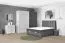 Schiebetürenschrank / Kleiderschrank Sabadell 25, Farbe: Eiche weiß / Anthrazit - Abmessungen: 222 x 229 x 64 cm (H x B x T)