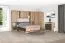 Schrank Cerdanyola 06, Farbe: Eiche / Grau - Abmessungen: 216 x 53 x 46 cm (H x B x T)