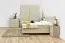 Kommode Sabadell 20, Farbe: Eiche / Beige Hochglanz - 87 x 90 x 48 cm (H x B x T)