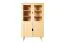 Vitrine Kiefer massiv natur Aurornis 26 - Abmessungen: 166 x 96 x 40 cm (H x B x T)