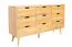 Kommode Eiche massiv natur Aurornis 40 - Abmessungen: 84 x 142 x 40 cm (H x B x T)