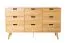Kommode Eiche massiv natur Aurornis 40 - Abmessungen: 84 x 142 x 40 cm (H x B x T)