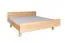 Doppelbett / Gästebett Buche massiv Vollholz natur 116, inkl. Lattenrost - Abmessung 180 x 200 cm