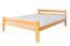 Jugendbett "Easy Premium Line" K35 aus Buche Vollholz massiv Natur, schlichtes Einzelbett, Liegefläche 140 x 200 cm, inkl. Rollrost, langlebig und stabil