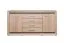 Kommode Kundiawa 11, Farbe: Sonoma Eiche hell / Sonoma Eiche dunkel - Abmessungen: 84 x 160 x 40 cm (H x B x T)