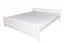 Weißes Doppelbett Buche Vollholz 118, Gästebett inkl. Lattenrost, Matratzenmaße 180 x 200 cm, hochwertig verarbeitet, elegantes Design, langlebig