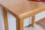 Tisch Kiefer massiv Vollholz Erlefarben Junco 226A (eckig) - 50 x 80 cm (B x T)