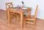 Tisch Kiefer massiv Vollholz Erlefarben Junco 239B - 90 x 90 cm (B x T)
