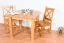 Tisch Kiefer massiv Vollholz Erlefarben Junco 239B - 90 x 90 cm (B x T)