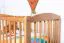 Babywiege Kiefer massiv Vollholz Erlefarben 104, inkl. Lattenrost - 60 x 120 cm (B x L)