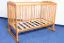 Babywiege Kiefer massiv Vollholz Erlefarben 104, inkl. Lattenrost - 60 x 120 cm (B x L)