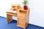 Schreibtisch Kiefer massiv Vollholz Erlefarben Junco 188 - Abmessungen: 106 x 120 x 57 cm (H x B x T)