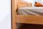 Jugendbett Kiefer massiv Vollholz Erlefarben 77C, inkl. Lattenrost - 180 x 200 cm (B x L)