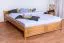 Doppelbett / Gästebett Kiefer massiv Vollholz Erlefarben 77C, inkl. Lattenrost - 180 x 200 cm (B x L)