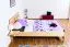 Kinderbett / Jugendbett, Buche massiv Vollholz natur 108, inkl. Lattenrost - 140 x 200 cm (B x L)